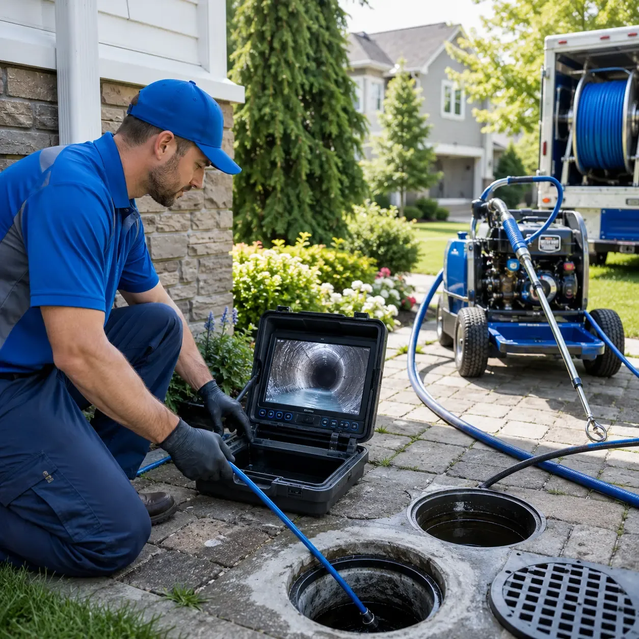 Outdoor drain cleaning professionals serving Hamilton, PA